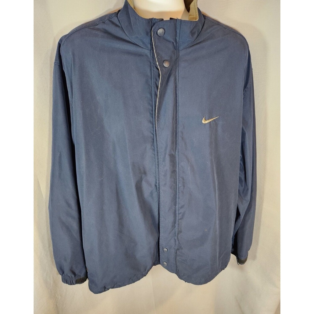 Nike Golf Full Zip Windbreaker Jacket XL Mens Blue Windproof Water Resistant